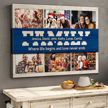 Family Custom Photo Wall Canvas - Personalized Customized Canvas - Gift For Family