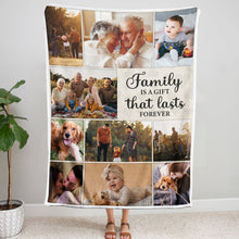 Family Is A Gift - Personalized Photo Blanket - Gifts For Family Members