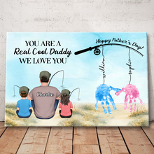 Happy Father's Day  - Fishing Personality Customized Canvas - Gift For Dad Father