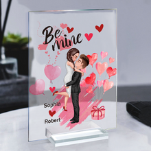 Be Mine Couple Kissing - Acrylic Plaque - Valentine's Day Gifts Personalized Custom Acrylic Plaque