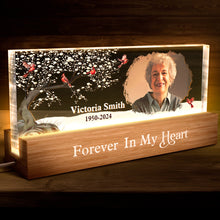 Custom Photo We're Always With You - Personalized Acrylic LED Night Light - Sympathy Gift For Memorial