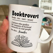 Hello, I'm A Booktrovert - Customized Personalized Mug - Gift For Bookworm, Booklovers, Bookaholic