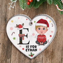 Alphabet Fun Christmas - Customized Personalized Acrylic Ornament - Christmas Gift For Family Child Kid