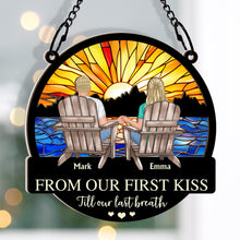 Till Our Last Breath - Personalized Acrylic Window Suncatcher Ornament - Gift For Couple