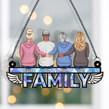 Family I'm Always With You - Personalized Acrylic Window Suncatcher Ornament - Gift For Family