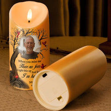 Custom Photo When You Miss Me - Customized Personalized Candle LED Light - Memorial Gift For Loss