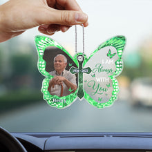 Custom Photo Butterflies Appear When Angels Are Near - Personalized Car Ornament - Memorial Gift For Family Members
