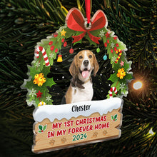 Custom Photo My Forever Home - Personalized Customized Ornament - Christmas Gifts For Pet Lovers