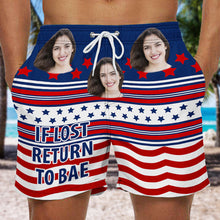 Custom Photo If Lost Return To Bae I Am Bae Gift For Couple Personalized Custom Beach Shorts