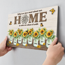 Our Home Sweet Garden - Personalized Customized Canvas - Gift For Family Members, Couples, Lovers