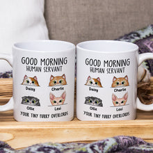 Goodmorning Human - Customized Personalized Mug - Funny Gift For Cat Pet Lover Cat Mom Cat Dad