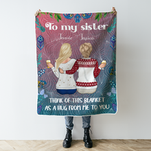 Think Of This Blanket As A Hug From Me To You - Personalized Blanket - Gifts For Best Friends