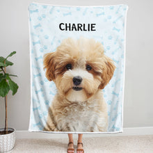 Custom Pet Photo -  Personalized Custom Blanket - Gift For Pet Lovers, Dog Lovers, Cat Lovers