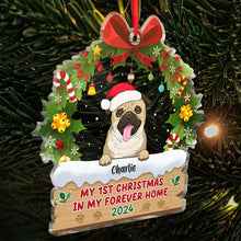 My 1st Christmas In My Forever Home - Personalized Customized Ornament - Christmas Gifts For Dogs,  Dog Lovers