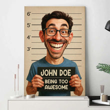 Custom Photo Funny Art Caricature Style - Personalized Customized Canvas - Unique Gift For Family Members, Best Friends, Siblings