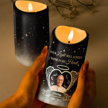 Starry Night Sky Candle LED  - Personalized Candle LED Light - Memorial Gift For Family Members