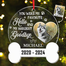 Custom Photo Forever In My Heart - Personalized Customized Ornament - Memorial Gifts For Pet Lovers