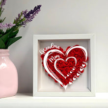 Rosey From Mom To Grandma - Personalized Custom Flower Shadow Box - Mother's Day Gifts For Mom, Grandma, Wife, Her