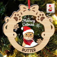 Meowy Catmas -  Personalized 2-Layered Mix Ornament - Gift For Pet Lovers, Cat Lovers