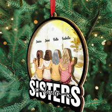 Girls Forever - Personalized Customized Mirror Wooden Ornament - Gift For Besties, Sistas, Sisters