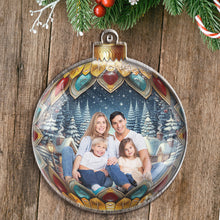 Custom Photo Family Christmas Bauble - Customized Acrylic Ornament - Christmas Gift For Familly