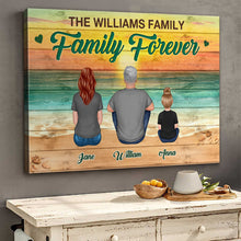 Family Forever - Personalized Customized Canvas - Warm Gift For Family & Pet Lover