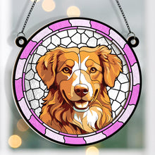 Custom Photo Pet Stained Glass - Personalized Acrylic Window Suncatcher Ornament - Gift For Pet Lovers