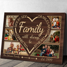 Custom Photo Family Side By Side - Customized Personalized Canvas - Christmas Gift For Family Dad Mom