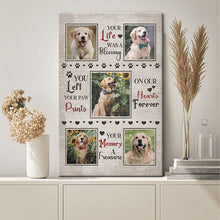 You Will Be With Me Forever - Canvas Memorial Canvas, Unique Pet Memorial Gifts Personalized Custom Framed Canvas Wall Art