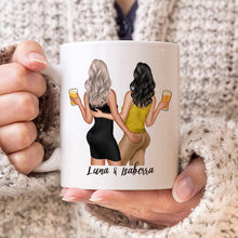 Personalized Custom Ceramic Mug - Like Mother Like Daughter Leopard  -  Gift For Mother, Mom