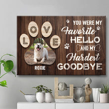 You Were My Favorite Pet - Custom Canvas, Gifts Personalized Custom Framed Canvas Wall Art