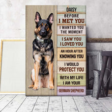 I Saw You I Loved You - Pet Gifts, Memorial Gifts Personalized Custom Framed Canvas Wall Art