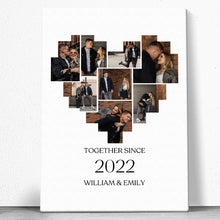 Custom Photo First Christmas As Mr & Mrs - Personalized Customized Canvas - Gifts For Couple