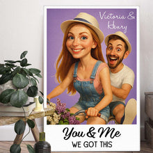 Custom Photo For Loved One Caricature Style - Turn Your Moment Into A Vintage Art Piece - Gift For Couple, Him, Her, Husband, Wife