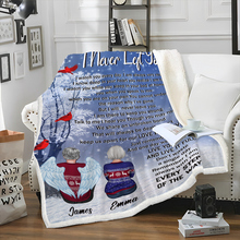 I Never Left You Every Step Of The Way - Personality Customized Blanket - Memorial Gift For Loss