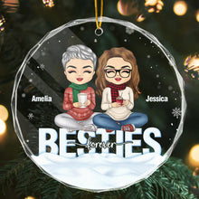 Sistas Forever - Personalized Glass Ornament - Christmas Gift For Besties, Sistas, Sisters