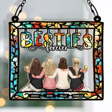 Besties Being Together - Personalized Acrylic Window Suncatcher Ornament - Gift For Friends