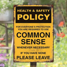 Common Sense Whenever Necessary - Warning Personality Customized Metal Sign - Gifts For Friends