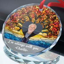 I'm Always With You - Customized Personalized Glass Ornament - Gift For Family