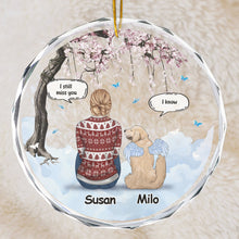 Cherished Memories That Last Forever - Personalized Glass Ornament - Christmas Memorial Gift For Dog Lovers