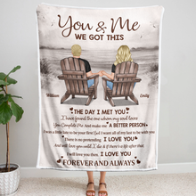 The Day I Met You Couples  - Personalized Photo Blanket - Gifts For Couples