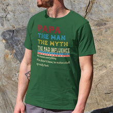 The Man The Myth -  Customized Personality T-shirt - Gift For Man Dad Father Grandpa Gift