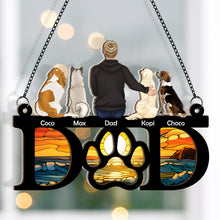 Sympathy Dog Dad Suncatcher  - Personalized Acrylic Window Suncatcher Ornament - Gift For Dog dad , Dog Lovers