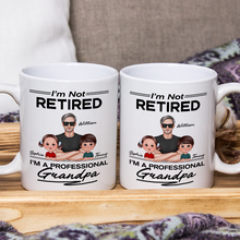 I'm Not Retired I'm A Professional Grandpa Family Gift Personalized Custom Ceramic Mug