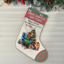 Merry Christmas Please Deliver Enclosed Presents To - Gift For Bestie Friend Sister Brother - Personality Customized Stocking