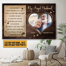 Custom Photo Personalized Memorial Gifts For Loss Of Husband Memorial Bereavement Loss Of Loved - Personalized Custom Canvas