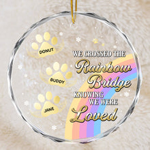 Cutie Pet Paws Custom Ornament - Personalized Glass Ornament - Memorial Gift For Pet Lovers