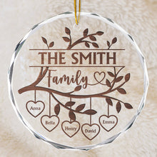 Our Root Runs Deep - Personalized Glass Ornament - Christmas Gift For Family Mom Dad