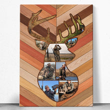 Deer Hunting Memories - Customized Personalized Canvas - Hunting Dad, Gift for Dad, Deer Hunting Gift, Best Gift For Deer Hunters