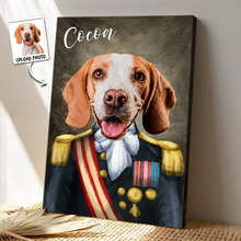 Custom Photo Funny Pet Portrait - Personalized Customized Canvas - Gift For Pet Lovers, Dog Lovers